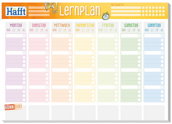 Lernplan "Häfft-Block", DIN A4