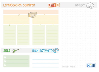 Lernplan "Häfft-Block", DIN A4 Rückseite