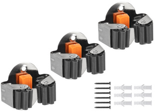 Besen- & Gerätehalter-Set, 3er Set