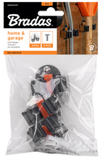 Besen- & Gerätehalter-Set, Blisterkarte
