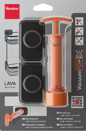 Fixation VacuumFix, noir mat, emballage
