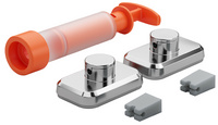 Fixation VacuumFix, aspect chromé