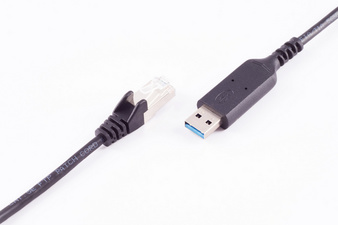 USB 3.2 LAN Adapterkabel, USB-A Stecker - RJ45 Stecker