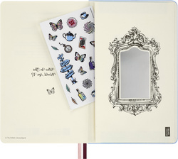 Vue intérieure : pochette intérieure extensible + stickers à motif