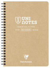 Carnet à spirales UNI NOTES, A5, blanc
