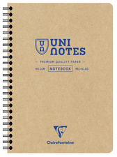 Carnet à spirales UNI NOTES, A5, bleu