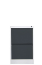 Visuel de référence : armoire de bureau série FC, 2 tiroirs, gris clair / gris