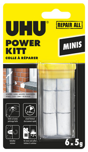 Colle à modeler bicomposant REPAIR ALL POWER KITT MINIS, blanc