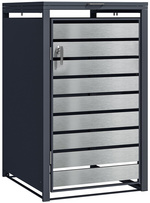 Mülltonnenbox GB1168ASK, silber, 1-türig