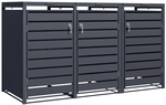 Mülltonnenbox GB3320AAK, anthrazit, 3-türig