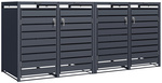 Mülltonnenbox GB4426AAK, anthrazit, 4-türig