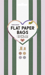 Flachbeutel Flat Paper Bags Stripes GLOW UP