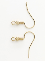 Crochet de boucle d'oreille DIY, or, vue détaillée