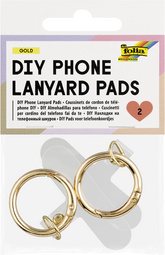 DIY Phone Lanyard Pads, gold
