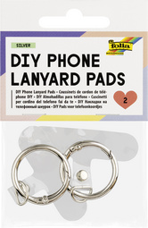 DIY Phone Lanyard Pads, silber