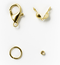 Schmuckverschluss-Set, gold, Detailansicht