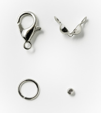 Schmuckverschluss-Set, silber, Detailansicht