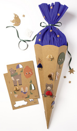 Schultüten Patches "woodland", Detailansicht