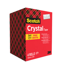 Klebefilm Crystal Clear,  3+1 gratis