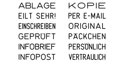 Symbolbild: Abdruckbeispiel
