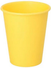 Papp-Trinkbecher, 0,2 l, gelb