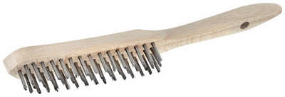 Stahl-Drahtbürste, Holzgriff